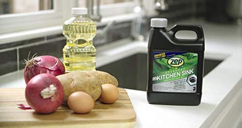 Zep Advanced Kitchen Drain Opener - 32 ounces, Formulated for Grease, Food, and Oil-Safe for Disposal