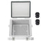Zulkit IP67 Waterproof Junction Box, Hinged Cover, Stainless Steel Latch, Plastic Enclosure for Project, Grey