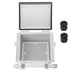 Zulkit IP67 Waterproof Junction Box, Hinged Cover, Stainless Steel Latch, Plastic Enclosure for Project, Grey
