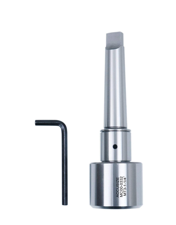 Accusize Industrial Tools Annular Cutter Arbor, Mt3 to 1-1/4'' Weldon Shank for Drill-Use