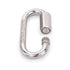 SHONAN 2.3 Inch Stainless Steel Chain Quick Links, 5 Pack Locking Carabiners and Chain Hooks, 650 Lbs Capacity