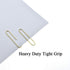 HAHIYO Large Paper Clips, 70 Pack, 2 inches Length, Heavy Duty Tight Grip, Rust Proof Reusable Metal Bright Gold