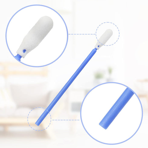 Wellgler's 200PCS Multi-Purpose Cleaning Swabs, Foam Tip for Camera, Optical Lens, Arts and Crafts (Blue)