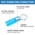 220PCS Heat Shrink Wire Connectors Kit, Waterproof Insulated Electrical Terminals for Automotive