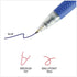 Universal Comfort Grip Ballpoint Pen, Retractable, Medium 1 Mm, Blue Ink, Dozen