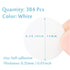 Self-Adhesive Screw Hole Stickers, 384pcs 0.59inch/15mm Dust Proof Caps for Wood Screws in White