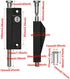 PINGPINGXIE Patio Door Lock for Enhanced Home SecurityPatio Doors Black Auxiliary Security Lock, Sliding Patio Door Two