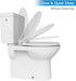 GAOMON 19'' Round Toilet Seat Soft Close with Toddler Seat Built In, Potty Training Toilet Seat Round Fits Both Adult