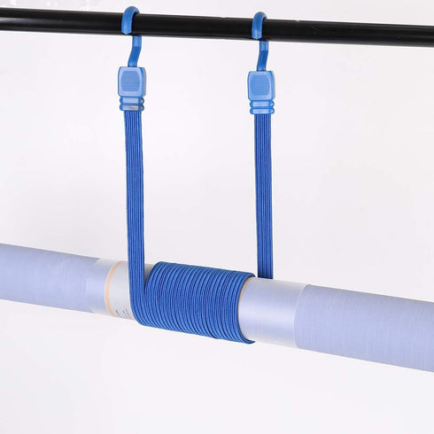 XSTRAP STANDARD 2PK 77 Inch Flat Bungee Cord Heavy Duty Adjustable Straps with Hooks for Hand Truck, Camping,