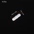 MECCANIXITY Magnetic Stirrer Mixer Stir Bar Rod 25mm(1") x7mm with Ring Shape PTFE Coating Magnet White for Laboratory 10Pcs