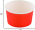 12-Ounce 50 Frozen Coppetta Dessert Cups, Disposable Ice Cream Cups - Lids Sold Separately, Sturdy, Red Paper Yogurt