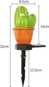chislim B-2 Pack) Solar Lights Outdoor Decorative,Creative Cactus Pineapple Stake Waterproof Landscape Lights,Landscape