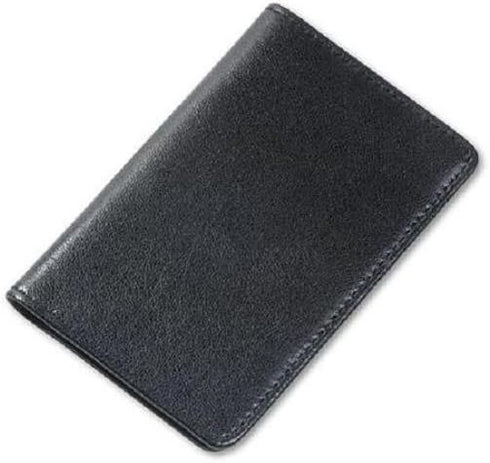 Samsill 81220 Regal Leather Business Card Holder, Holds 25 Business Cards, Black