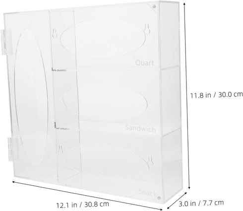 Acrylic Wall-Mounted Glove Dispenser - Versatile Storage Solution for Home and Lab