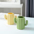 Silicone Pen Holder, Cactus Pencil Holder for Desk, Cute Pens Cup for Kids Office Decor, Desk Accessories (Green)