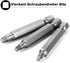 Mesee 9Pcs Square Head Screwdriver Bits, 1/4 Inch Hex Shank, S2 Steel Magnetic Set, 50mm Length