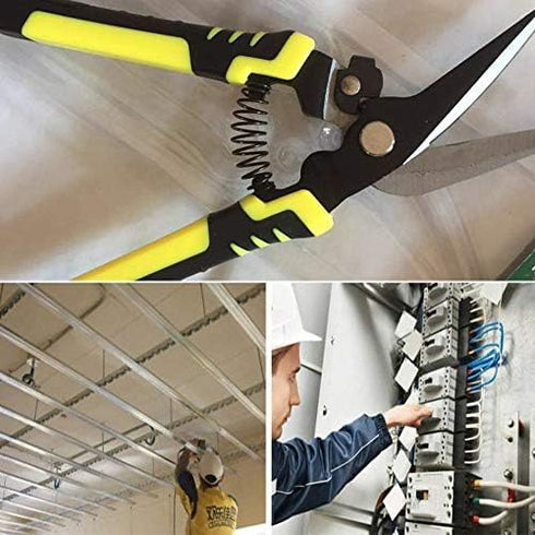 Industrial Scissors Steel Wire Rope Scissor Multi-Purpose Tin Snips Scissor Carpet Scissor for Wirerope Stainless Steel Rope Cutter Garden Pruning Scissors,Cutting Tools by CHIYUYISEN