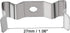 uxcell T8 Clips Bracket Hanger for Integrated Tube Light Fixture, Nickel-plated Manganese Steel, Pack of 15
