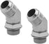 (2-PACK) 6802-06-06-NWO Hydraulic Hose Adapter Fitting 3/8" Male JIC 37° Flare with 45° Elbow Connector