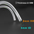 Feelers 3mm ID x 8mm OD High-Strength Silicone Tubing - Food Grade High Temp Pure Silicon Tube, 10ft