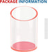 Pen Holder for Desk Organizer, Neon Pink Acrylic Makeup Brush and Sanitizer Holder for Office, Home, School