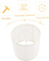DOITOOL Removable Linen Fabric Light Shade for Table and Floor Lamps - Easy Installation in Gentle Light