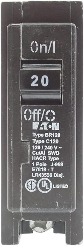 Westinghouse 20 amp circuit breaker BR120 Single Pole by Westinghouse