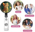 Generic Lovely cat Retractable ID Card Badge Holder with Alligator Clip, Name Nurse Decorative Badge Reel Clip on Card