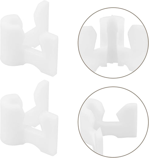 40pcs Closet Garneck DIY Shoe Rack Connector Parts Pipe Fittings Wire Shelf Brackets for Organizer Cabinet Wardrobe
