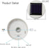 SunKite Solar Table Lights Outdoor Indoor Color Changing Crackle Crystal Glass Night Lights,Waterproof Solar Powered