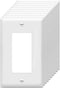 Decorator Wall Plates 1-Gang Switch Outlet: Unbreakable Thermoplastic Electrical Cover Plate for Light Receptacle