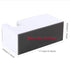 Desktop Tape Dispenser - Silicone Non-Skid Weighted Base Tape Cutter for Office, School, Home Supplies (Pure White)