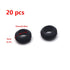 Antrader Rubber Grommet Kit, Outlet Loop Guard Ring for Wire, Cable and Plug, 10mm Inner Dia Black, 20Pcs