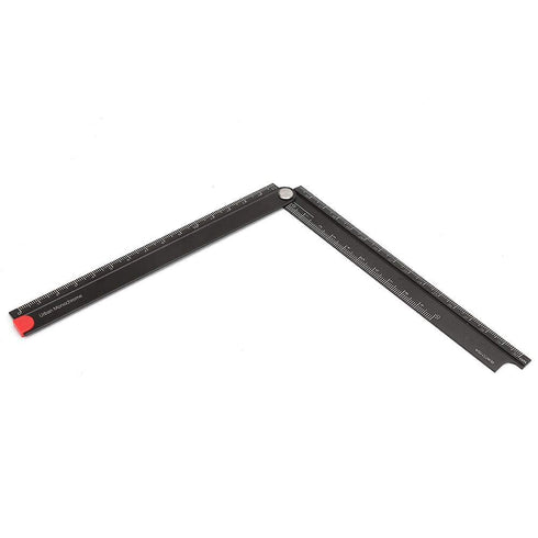 Folding Ruler, Aluminum Alloy 0-300mm Measurement Range Simple Angle Measurement Ruler for Artists