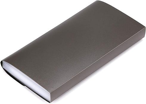 BTSKY Expanding File Folder, 13 Pockets Small Accordion File Folder, Expandable Card Ticket Holder, New Grey