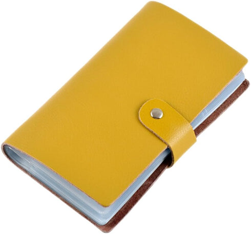 boshiho Leather Business Card Case Book Style, 90 Count Name ID Card Holder, Credit Card Holder