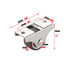 Mini Fixed Caster Wheels, 1 Inch Low Profile Small Casters with Screws for Furniture Cabinet, 4 Pack