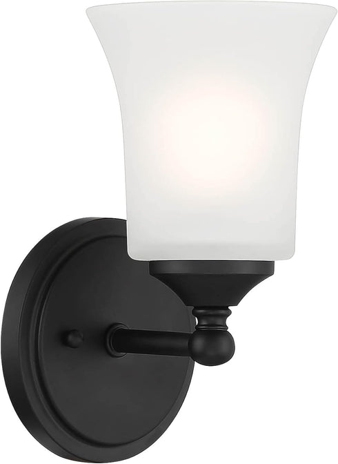1 D278M-WS-MB DESIGNERS FOUNTAIN Bronson Light Wall Sconce, Matte Black