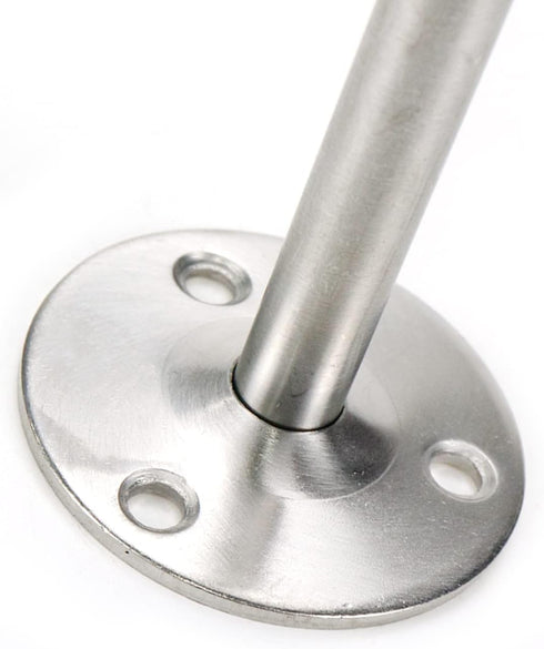 Stainless Steel Wall Mounted Door Stopper with Rubber Bumper, 7.87"/200mm Length