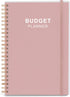 Budget Planner - Monthly Finance Organizer with Expense Tracker Notebook, A5, Rose, 1 Year Use