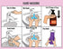 HOM LLC Girls Potty Training ABA/OT Approved Step-by-Step Visual Schedules for Children. Ideal for Autism or Special
