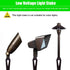Inground Light Stakes, 8.6 Inch Solid Plastic Spikes, Corrosion Resistant Replacement Spike for Landscape Path Lights