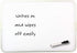 Two-Sided Magnetic Dry Erase Board with Pen, Aluminum Framed, 12" x 17.5", Pack of 3 by Flipside Products
