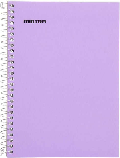 Mintra Office Small Spiral Notebooks, 5x7 Side Spiral, 4pk, Pastel
