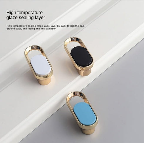 SANCHAKOU 6Pcs 16Mmk Zinc Alloy Drawer Pulls Bedside Cabinet Handle Bathroom Cabinet Wine Cabinet Cabinet Door Handle