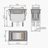 KEDU HY60B 125/250V 20/15A 6 Pins Rocker Switch ON-Off-ON Push Button Switches for Industrial Electric Power Tools