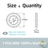 Model 1985 PTFE Coated Nylon Washers, 5x8x0.5mm (Set of 100Pcs) for Traxxas RC Vehicles with Ball Bearing Spacers