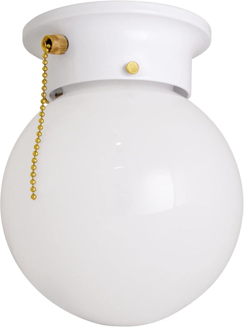 Design House Millbridge Globe 6 Inch Diameter Indoor Ceiling Light Fixture with