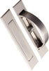 XMHF Invisible Cabinet Handles, Pack of 2 Hidden Concealed Zinc Alloy Handles, 180° Rotation