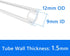 9mm 12mm (9.84 Quickun Pure Silicone Tubing, ID x OD High Temp Food Grade Tube Pure Silicone Hose Tube for Home